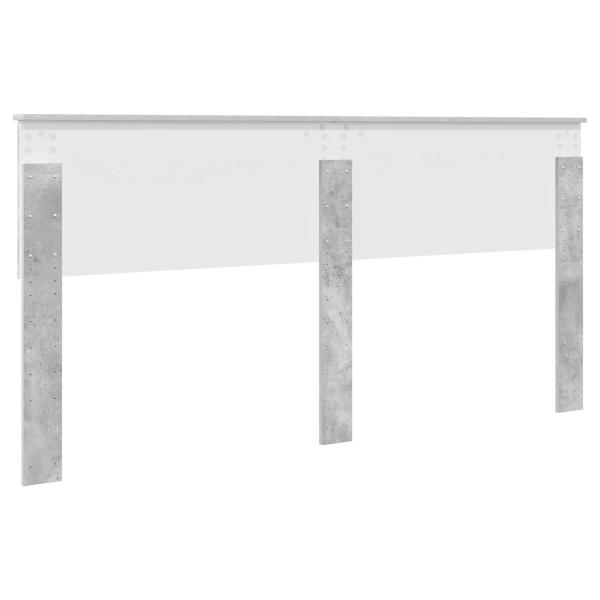 Kopfteil Beton Grau Holzwerkstoff