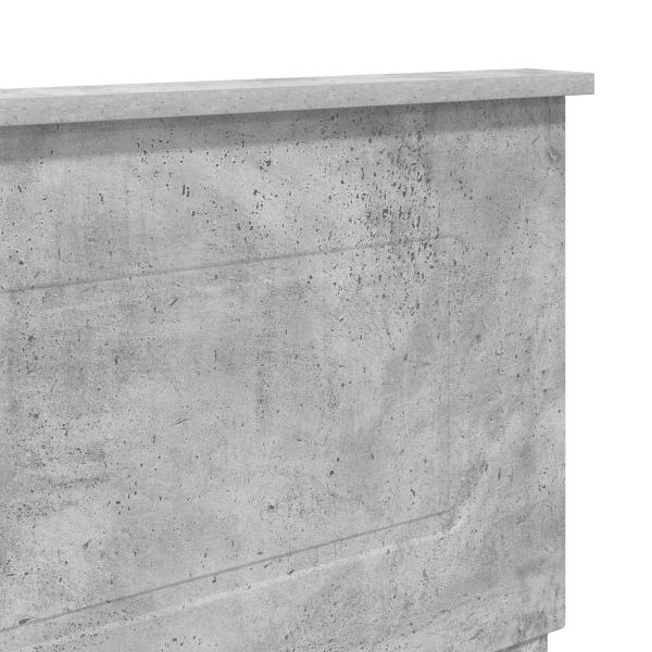 Kopfteil Beton Grau Holzwerkstoff