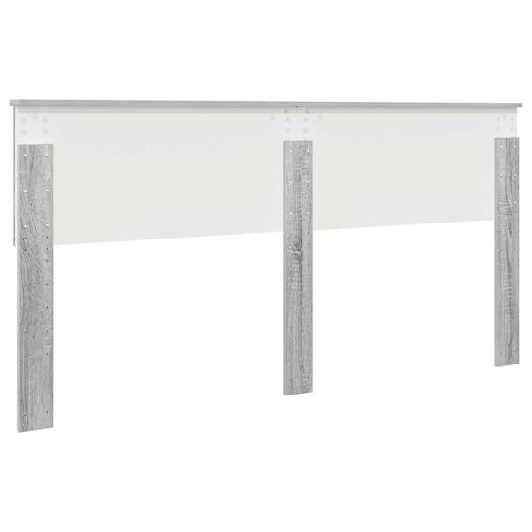Kopfteil mit Kopfteil Graues Sonoma 200 cm Holzwerkstoff