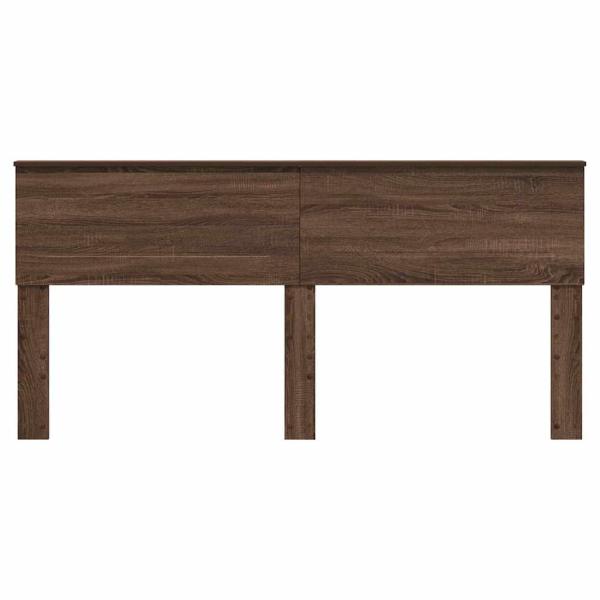 Kopfteil mit Kopfteil Braun Eichen-Optik 200 cm Holzwerkstoff