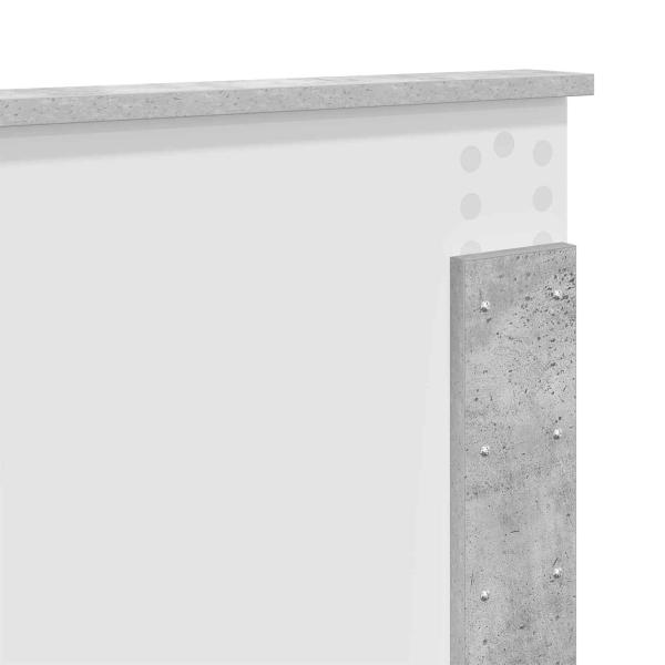 Kopfteil Beton Grau Holzwerkstoff