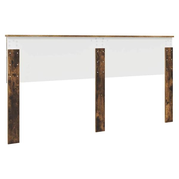 Kopfteil mit Kopfteil Geräucherte Eiche 180 cm Holzwerkstoff