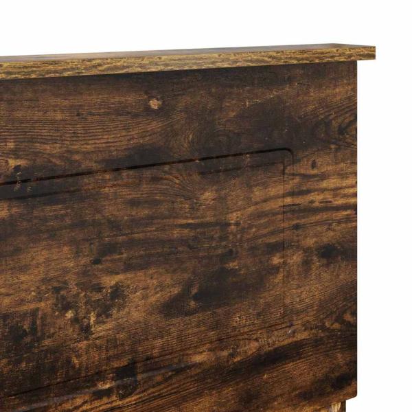 Kopfteil mit Kopfteil Geräucherte Eiche 160 cm Holzwerkstoff