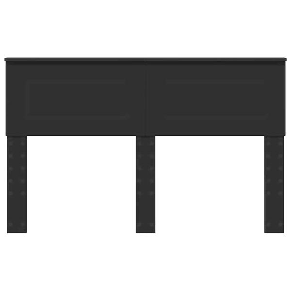 Kopfteil mit Kopfteil Schwarz Eichen-Optik 150 cm Holzwerkstoff