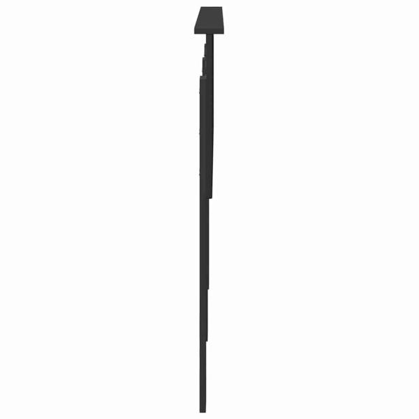 Kopfteil mit Kopfteil Schwarz Eichen-Optik 150 cm Holzwerkstoff