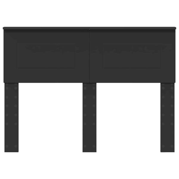 Kopfteil mit Kopfteil Schwarz Eichen-Optik 135 cm Holzwerkstoff