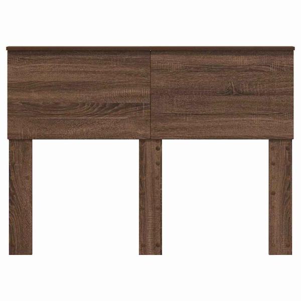 Kopfteil mit Kopfteil Braun Eichen-Optik 120 cm Holzwerkstoff