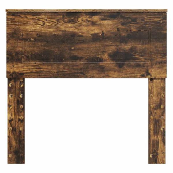 Kopfteil mit Kopfteil Geräucherte Eiche 100 cm Holzwerkstoff