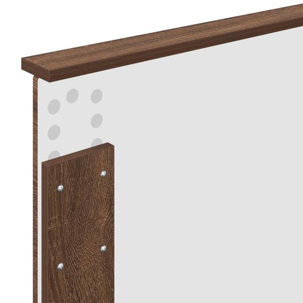 Kopfteil mit Kopfteil Braun Eichen-Optik 90 cm Holzwerkstoff