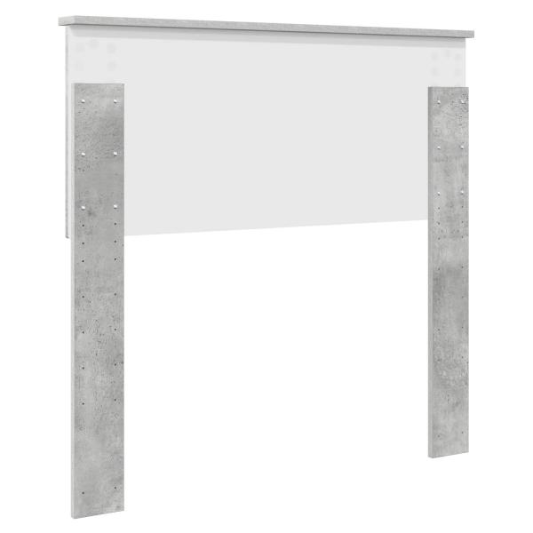 Kopfteil Beton Grau Holzwerkstoff