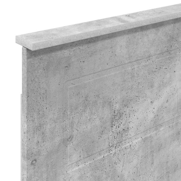 Kopfteil Beton Grau Holzwerkstoff