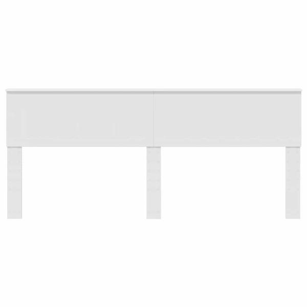 Kopfteil mit Kopfteil Weiß 200 cm Holzwerkstoff