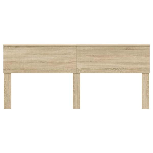 Kopfteil mit Kopfteil Sonoma-Eiche 200 cm Holzwerkstoff