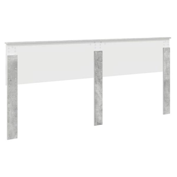Kopfteil mit Kopfteil Beton Grau 200 cm Holzwerkstoff