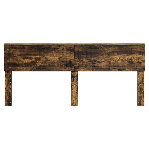 Kopfteil mit Kopfteil Geräucherte Eiche 200 cm Holzwerkstoff