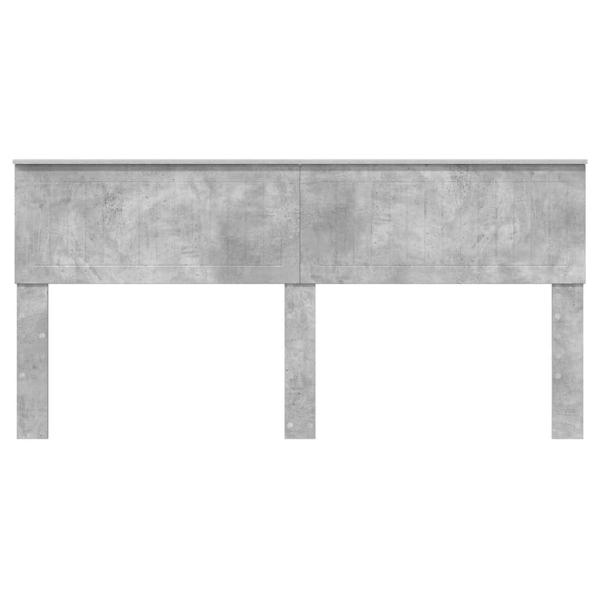 Kopfteil mit Kopfteil Beton Grau 180 cm Holzwerkstoff