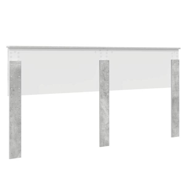 Kopfteil mit Kopfteil Beton Grau 180 cm Holzwerkstoff