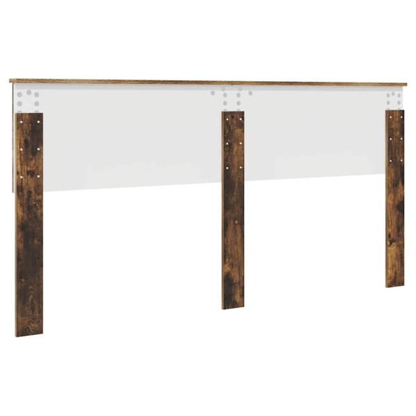 Kopfteil mit Kopfteil Geräucherte Eiche 180 cm Holzwerkstoff