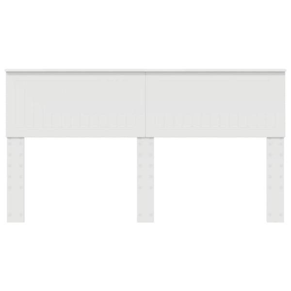 Kopfteil mit Kopfteil Weiß 160 cm Holzwerkstoff