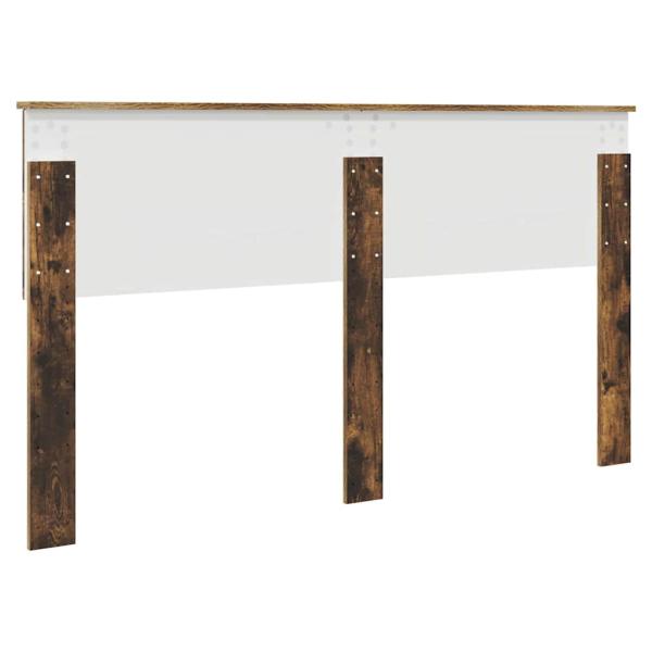 Kopfteil mit Kopfteil Geräucherte Eiche 160 cm Holzwerkstoff