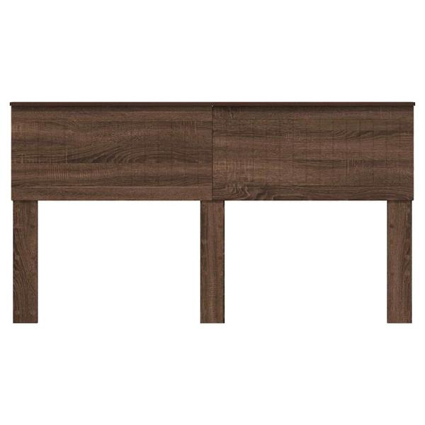 Kopfteil mit Kopfteil Braun Eichen-Optik 160 cm Holzwerkstoff