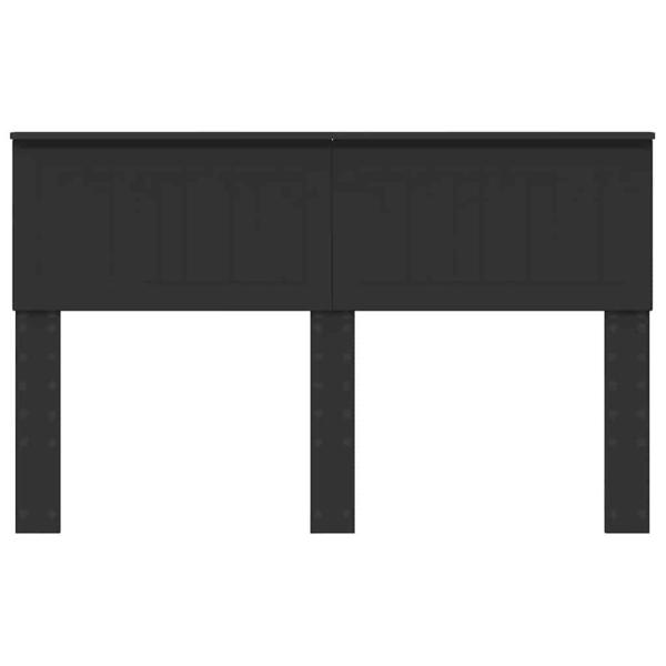 Kopfteil mit Kopfteil Schwarz Eichen-Optik 140 cm Holzwerkstoff