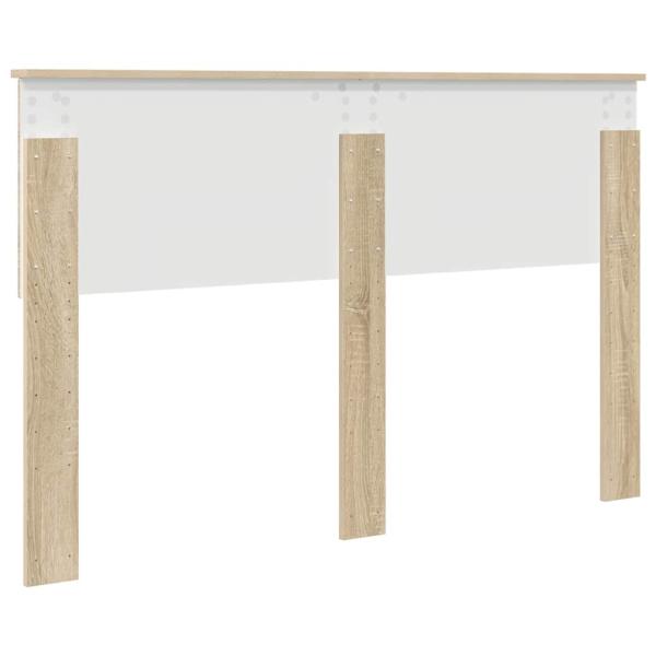 Kopfteil mit Kopfteil Sonoma-Eiche 140 cm Holzwerkstoff