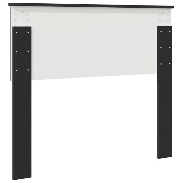 Kopfteil mit Kopfteil Schwarz Eichen-Optik 100 cm Holzwerkstoff