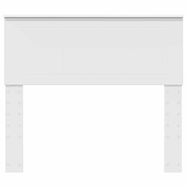 Kopfteil mit Kopfteil Glänzend Weiß 100 cm Holzwerkstoff