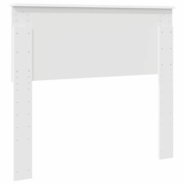 Kopfteil mit Kopfteil Glänzend Weiß 100 cm Holzwerkstoff