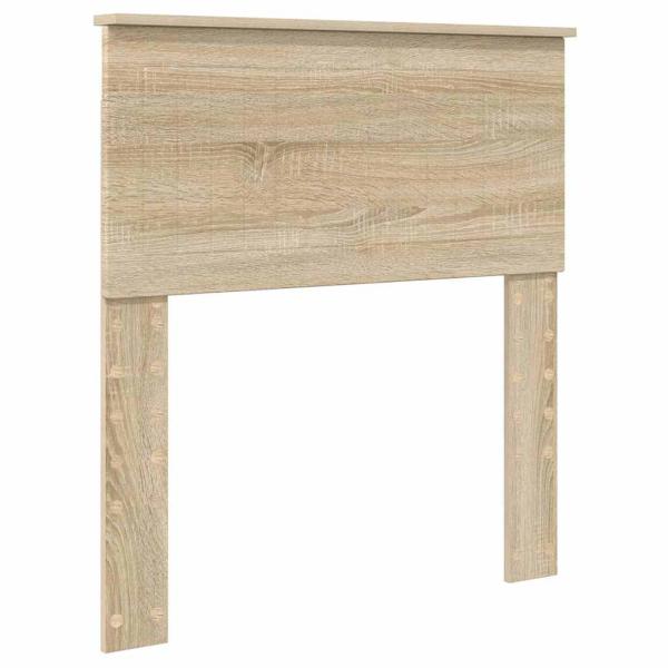 Kopfteil mit Kopfteil Sonoma-Eiche 80 cm Holzwerkstoff
