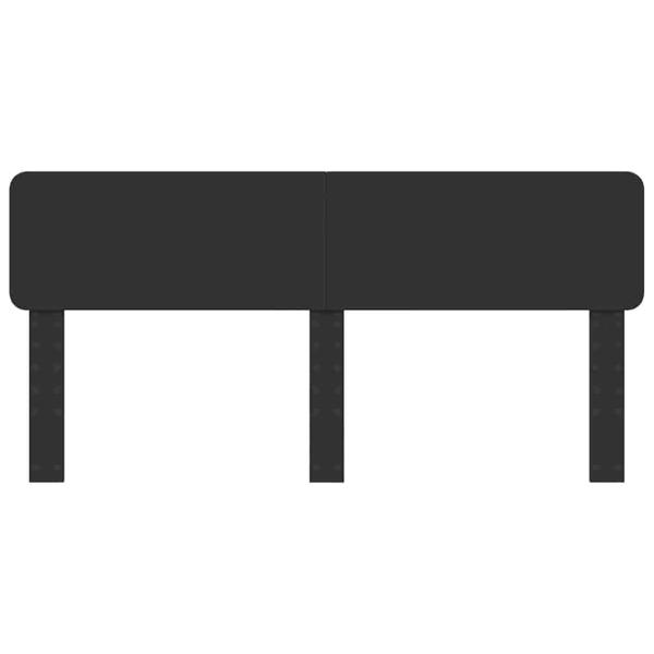 Kopfteil mit Kopfteil Schwarz Eichen-Optik 200 cm Holzwerkstoff