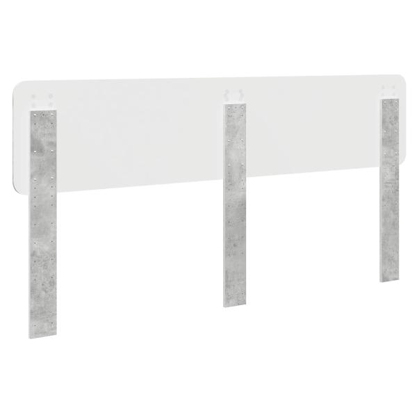 Kopfteil mit Kopfteil Beton Grau 200 cm Holzwerkstoff