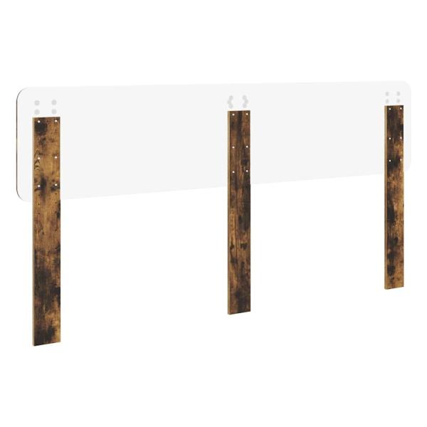 Kopfteil mit Kopfteil Geräucherte Eiche 200 cm Holzwerkstoff