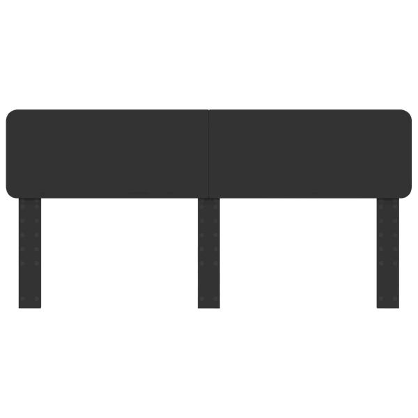 Kopfteil mit Kopfteil Schwarz Eichen-Optik 180 cm Holzwerkstoff