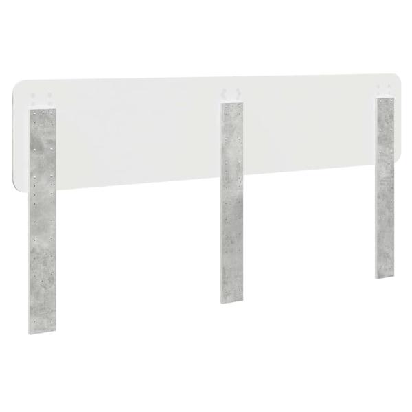 Kopfteil mit Kopfteil Beton Grau 180 cm Holzwerkstoff