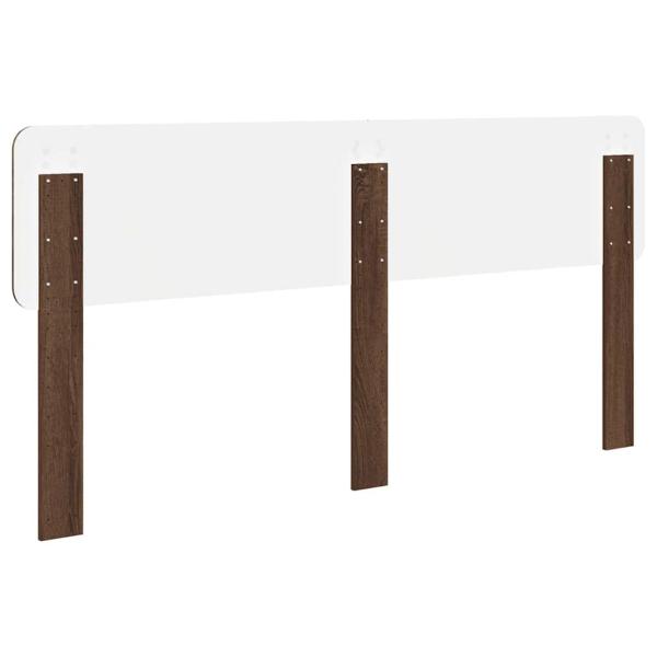 Kopfteil mit Kopfteil Braun Eichen-Optik 180 cm Holzwerkstoff