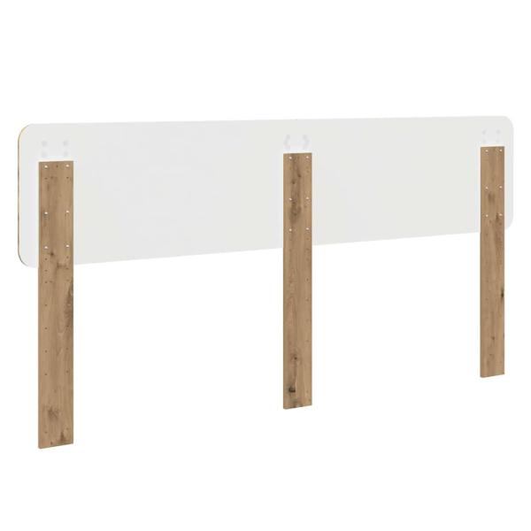 Kopfteil mit Kopfteil Artisan-Eiche 180 cm Holzwerkstoff