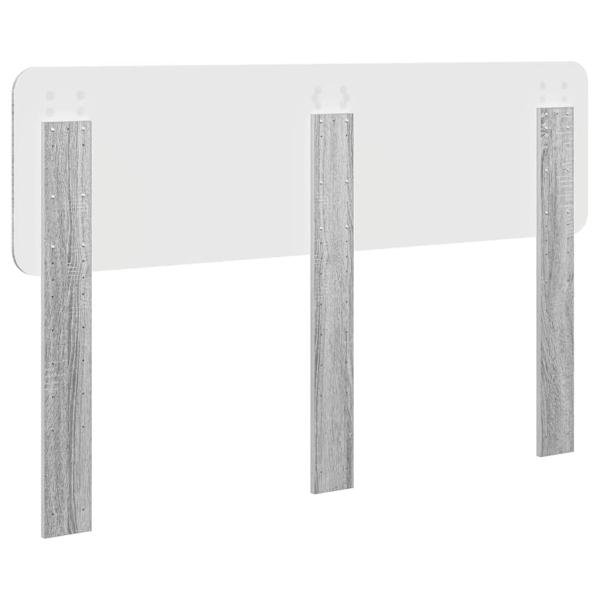 Kopfteil mit Kopfteil Graues Sonoma 150 cm Holzwerkstoff