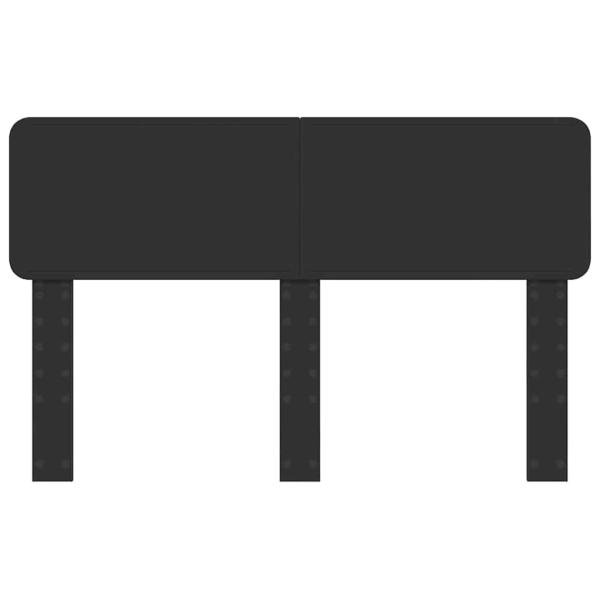 Kopfteil mit Kopfteil Schwarz Eichen-Optik 140 cm Holzwerkstoff