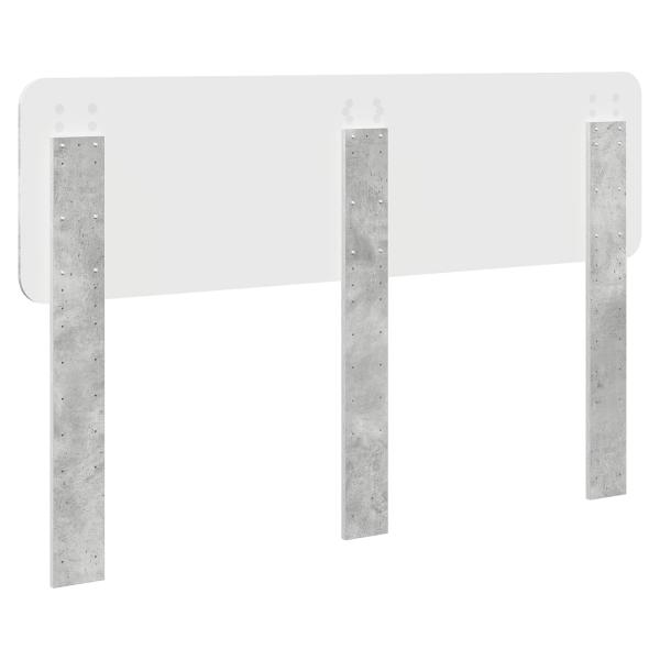Kopfteil Beton Grau Holzwerkstoff
