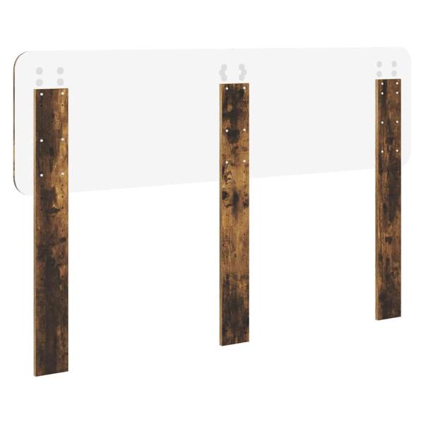 Kopfteil mit Kopfteil Geräucherte Eiche 140 cm Holzwerkstoff