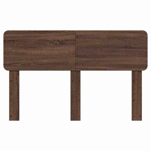 Kopfteil mit Kopfteil Braun Eichen-Optik 140 cm Holzwerkstoff