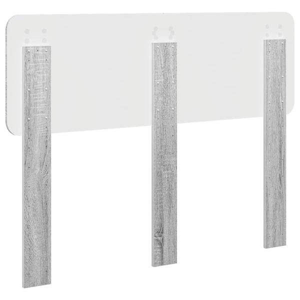 Kopfteil mit Kopfteil Graues Sonoma 135 cm Holzwerkstoff