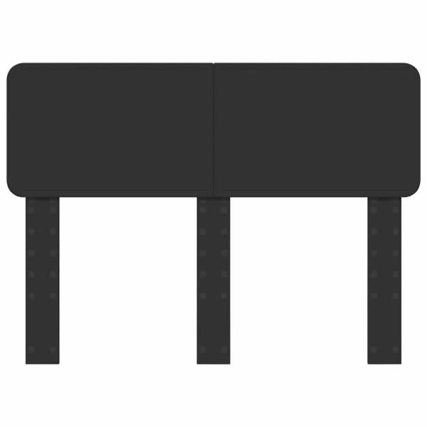 Kopfteil mit Kopfteil Schwarz Eichen-Optik 120 cm Holzwerkstoff