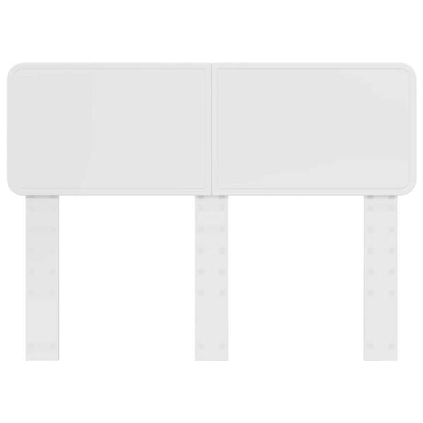 Kopfteil mit Kopfteil Glänzend Weiß 120 cm Holzwerkstoff