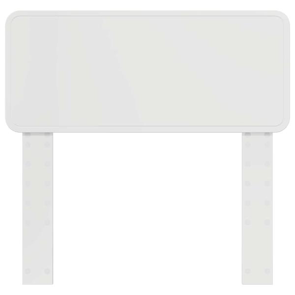 ARDEBO.de - Kopfteil mit Kopfteil Glänzend Weiß 90 cm Holzwerkstoff