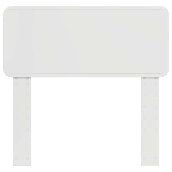 Kopfteil mit Kopfteil Glänzend Weiß 80 cm Holzwerkstoff