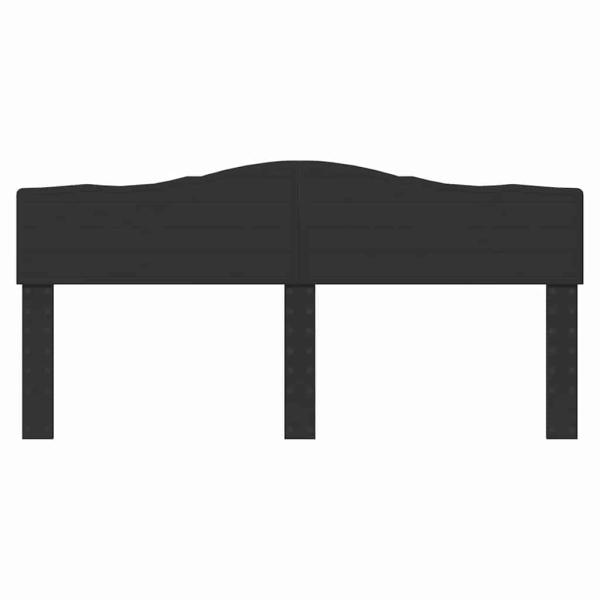 Kopfteil mit Kopfteil Schwarz Eichen-Optik 180 cm Holzwerkstoff