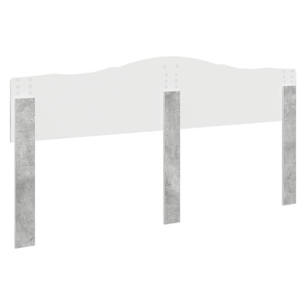 Kopfteil mit Kopfteil Beton Grau 180 cm Holzwerkstoff